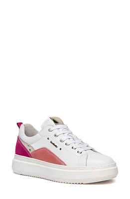 NeroGiardini Retro Colorblock Sneaker White/Fuchsia Multi at Nordstrom,