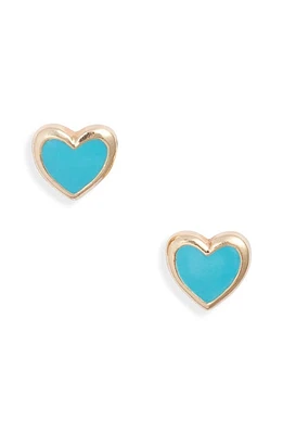 Anzie Enamel Heart Stud Earrings in at Nordstrom