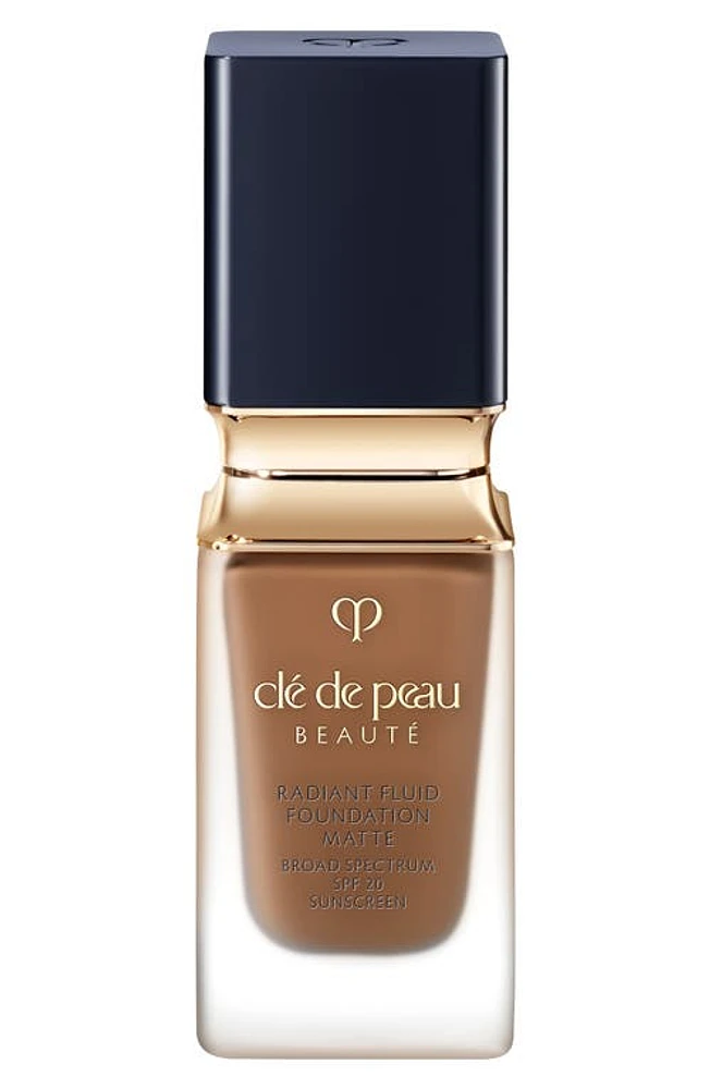 Clé de Peau Beauté Beauté Radiant Fluid Matte Foundation SPF 20 in B90 - Very Deep Beige at Nordstrom