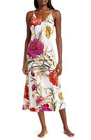 Natori Anais Charmeuse Nightgown Alabaster Combo at Nordstrom,