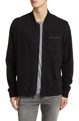 John Varvatos Webster Bomber Jacket in Black at Nordstrom, Size X-Large