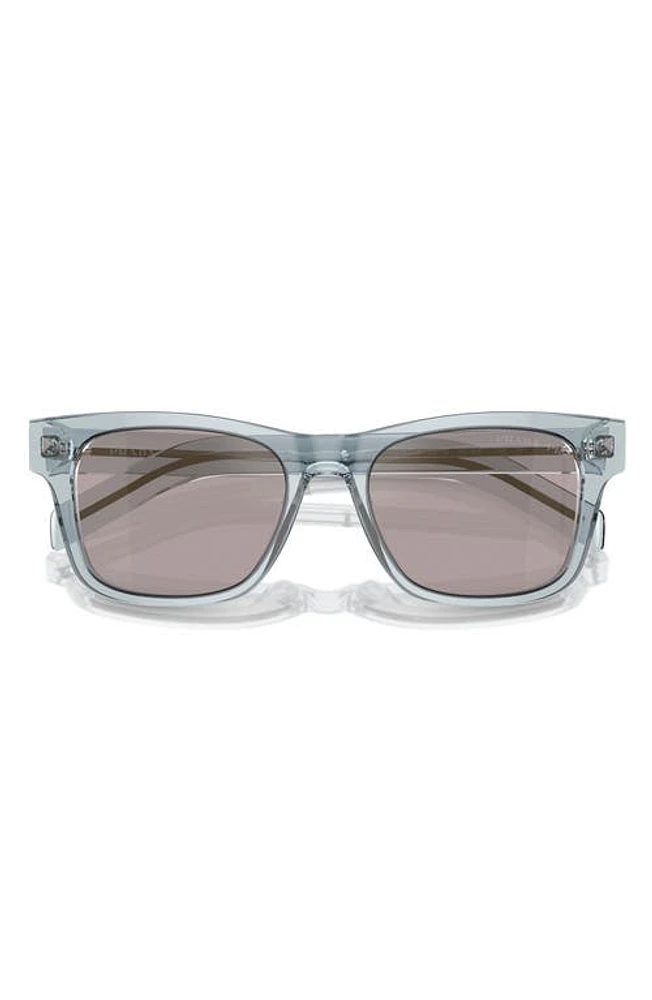 Prada 55mm Polarized Rectangular Sunglasses in Gold at Nordstrom