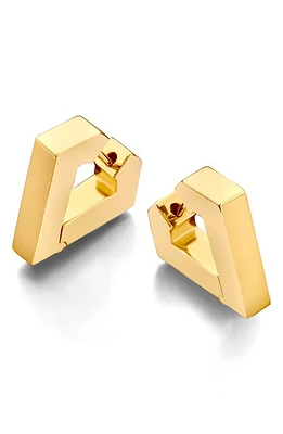 DRIES CRIEL Mini Brute Huggie Hoop Earrings in Yellow Gold at Nordstrom