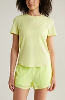 zella Motivate Perforated Crewneck T-Shirt at Nordstrom,