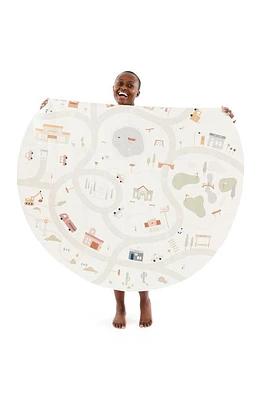 GATHRE Commons Print Round Leather Play Mat at Nordstrom