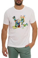 Robert Graham Sips & Spades Embroidered Cotton Graphic T-Shirt White at Nordstrom,