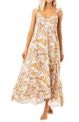 Maaji Annie Antique Botanical Cover-Up Dress in Beige at Nordstrom, Size Small