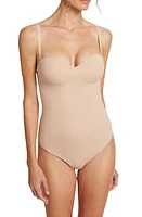 Wolford Mat De Luxe Shaping Thong Bodysuit at Nordstrom,