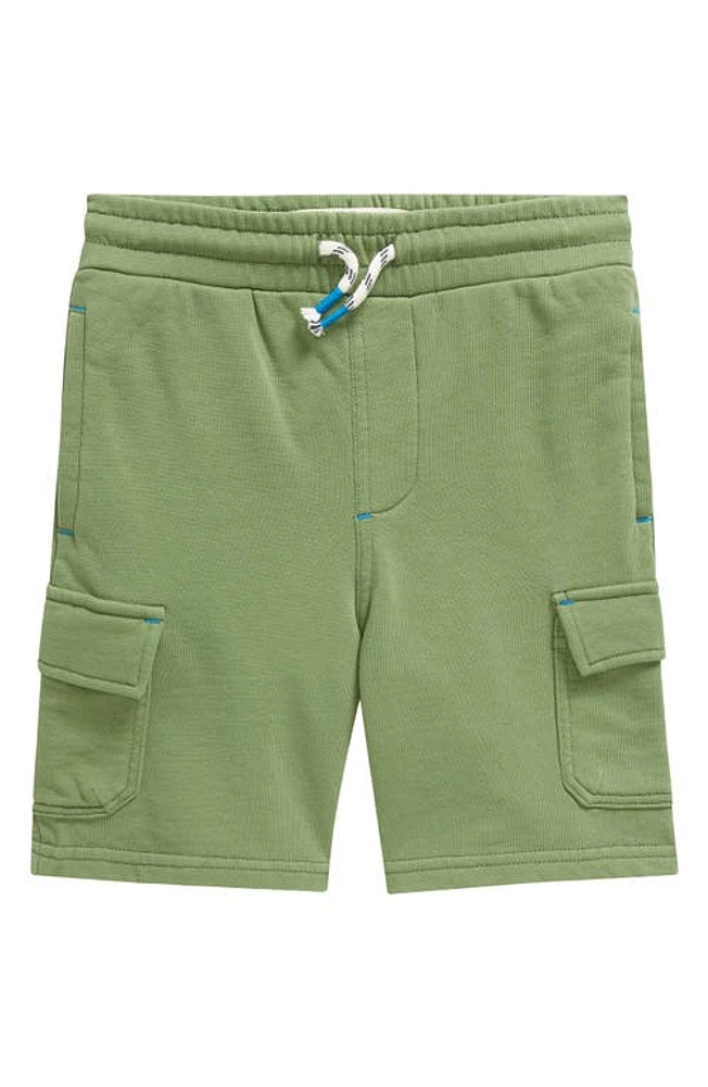 Mini Boden Kids' Relaxed Jersey Cargo Shorts Safari Green at Nordstrom,