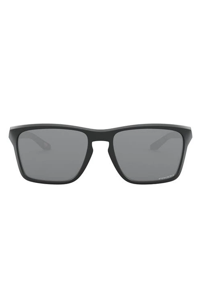 Oakley 58mm Square Sunglasses in Rubber Black at Nordstrom