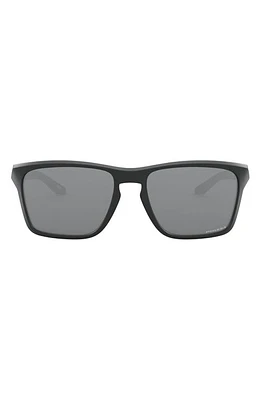 Oakley 58mm Square Sunglasses in Rubber Black at Nordstrom