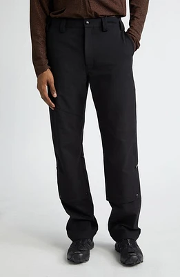 KIKO KOSTADINOV Tonino Straight Leg Utility Trousers in Night Black at Nordstrom, Size 42 Us