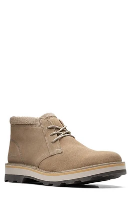 Clarks(r) Corston DB Waterproof Chukka Boot Sand W Lined at Nordstrom,