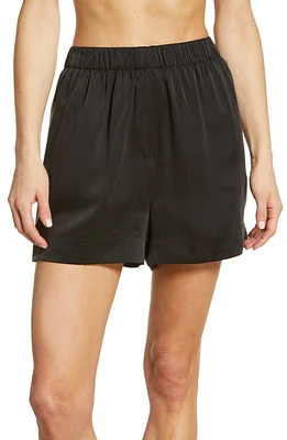 Lunya Washable Silk Boxers in Immersed Black at Nordstrom, Size Large