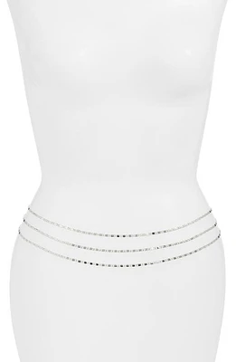 VIDAKUSH Layered Belly Chain in Silver at Nordstrom