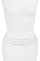 VIDAKUSH Layered Belly Chain in Silver at Nordstrom