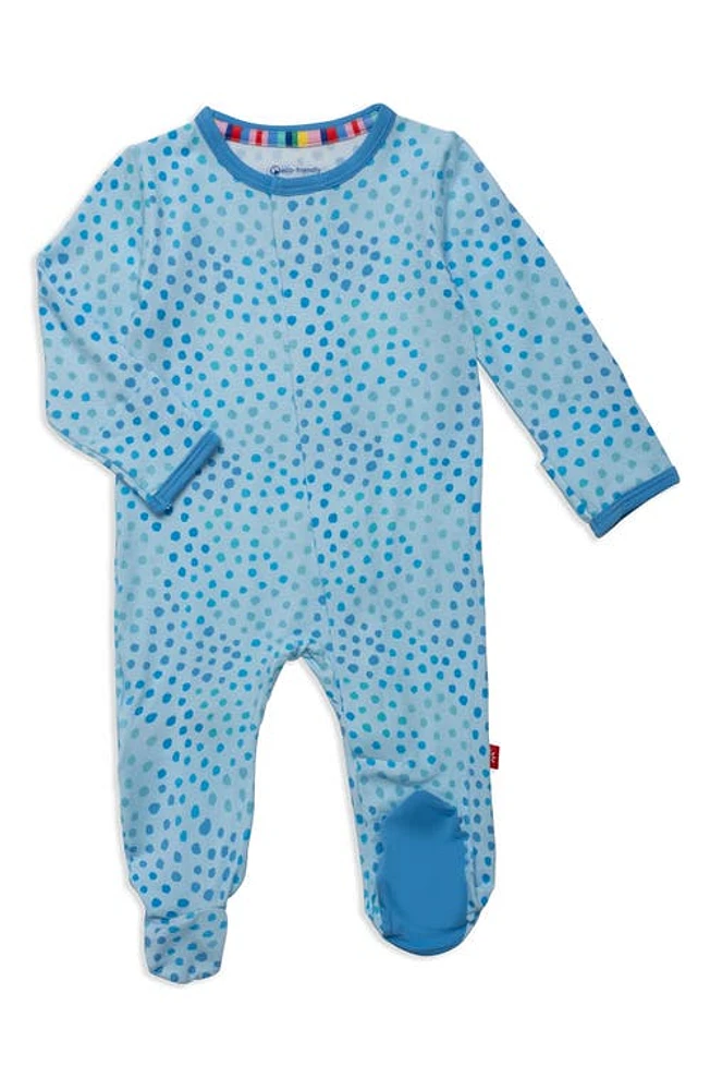 Magnetic Me Sparkle Footie Blue at Nordstrom,