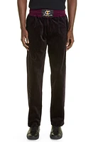 Champion Tears x Muhammad Ali Signature Stretch Cotton Track Pants in Black Burgundy at Nordstrom, Size Large