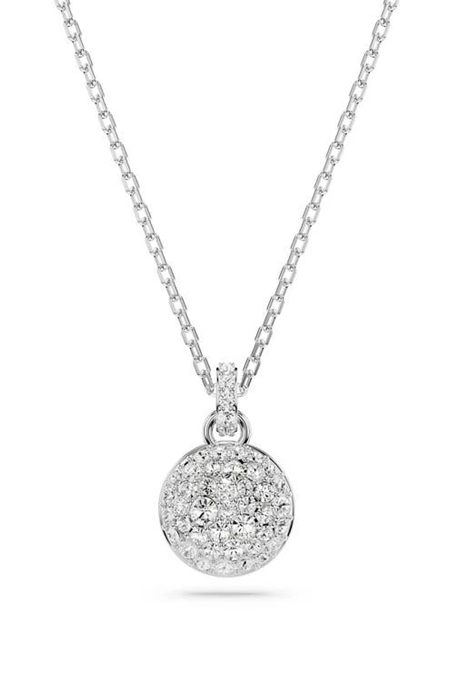 Swarovski Meteora Pavé Crystal Pendant Necklace in Silver at Nordstrom