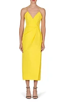 Carolina Herrera Silk Midi Dress Taxi Cab at Nordstrom,