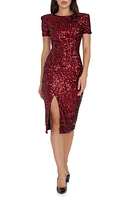 Dress the Population Natasha Sequin Sheath Midi at Nordstrom,