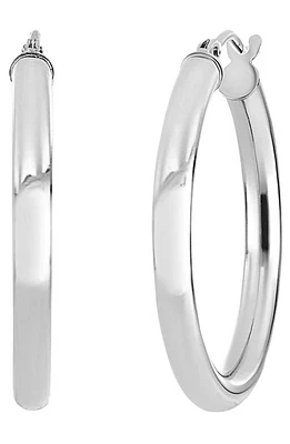 Bony Levy 14K Gold Hoop Earrings in 14K White Gold at Nordstrom