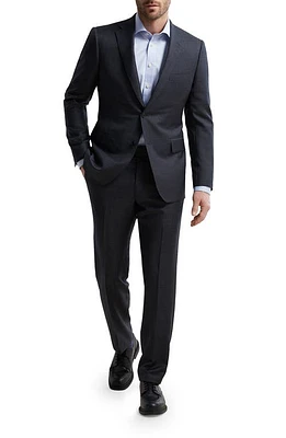 Samuelsohn Contemporary Fit Skarkskin Wool Suit Charcoal at Nordstrom,