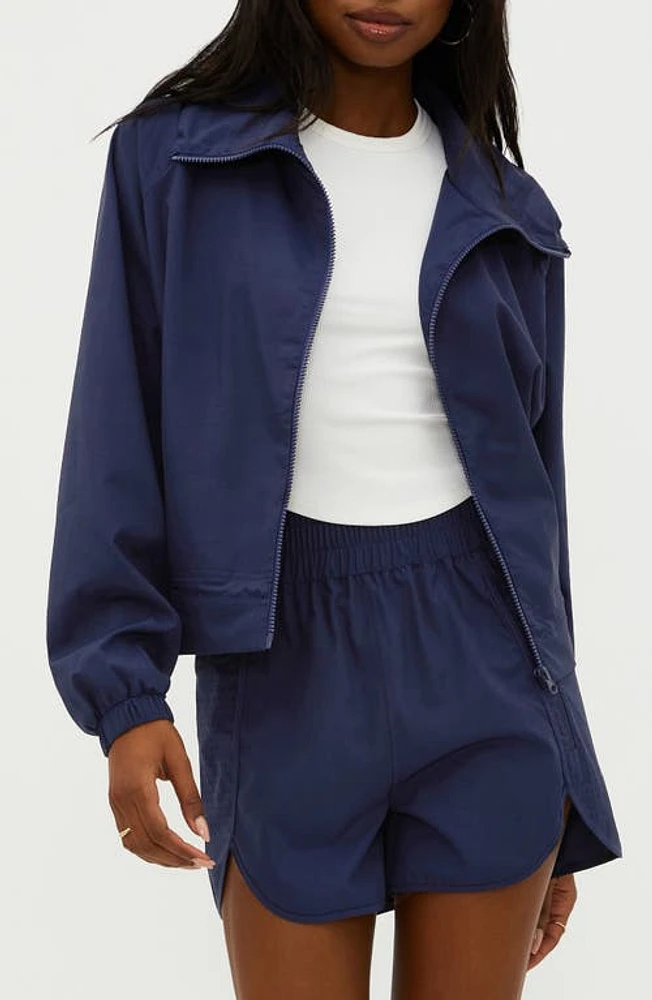 Beach Riot Casen Zip-Up Jacket Marine Navy at Nordstrom,