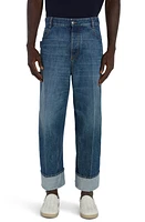 Bottega Veneta Curved Nonstretch Denim Jeans Mid Blue at Nordstrom, Us