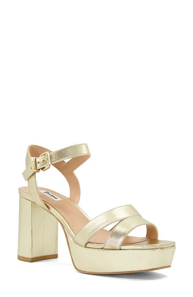 Dune London Molten Platform Sandal in Gold at Nordstrom, Size 9Us