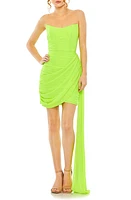 Ieena for Mac Duggal Ruched Side Drape Strapless Minidress at Nordstrom,