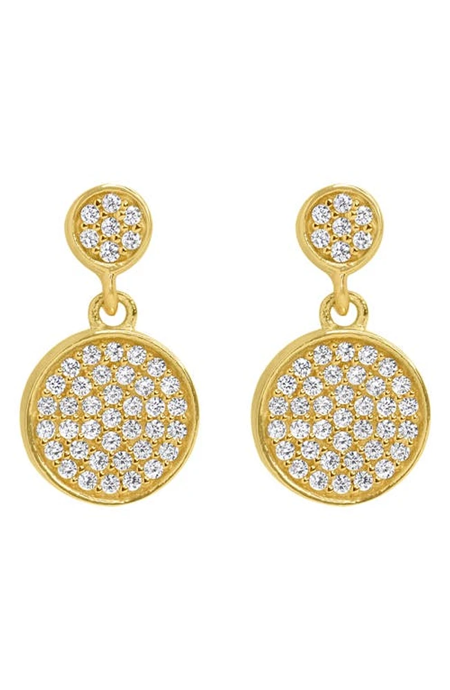 Dean Davidson Petit Pavé Droplet Stud Earrings in White Topaz/Gold at Nordstrom