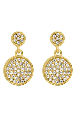 Dean Davidson Petit Pavé Droplet Stud Earrings in White Topaz/Gold at Nordstrom