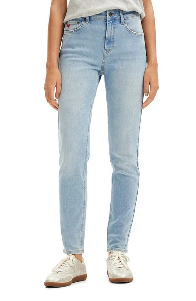 Desigual Slim Push-Up Jeans Blue at Nordstrom,