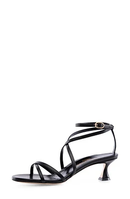 MARION PARKE Raina Kitten Heel Sandal Black at Nordstrom,