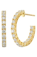 Bony Levy Audrey Diamond Hoop Earrings in 18K Yellow Gold at Nordstrom