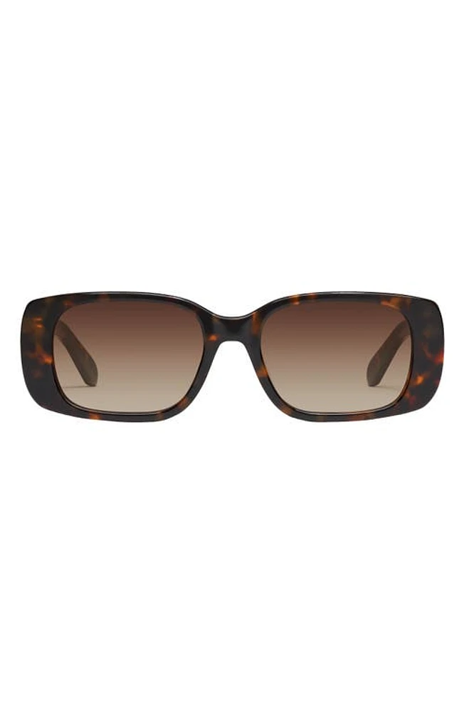 Quay Australia Karma 39mm Gradient Square Sunglasses in Neutral Tort /Brown at Nordstrom