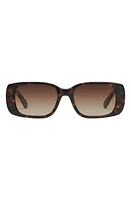 Quay Australia Karma 39mm Gradient Square Sunglasses in Neutral Tort /Brown at Nordstrom