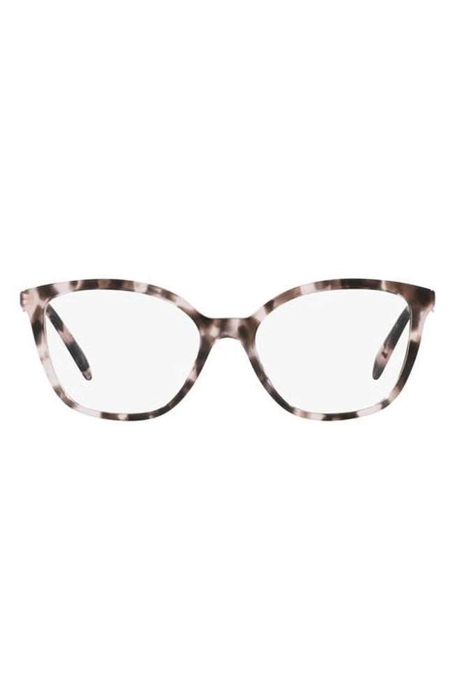 Prada 52mm Butterfly Optical Glasses in Pink Tortoise at Nordstrom