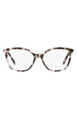 Prada 52mm Butterfly Optical Glasses in Pink Tortoise at Nordstrom