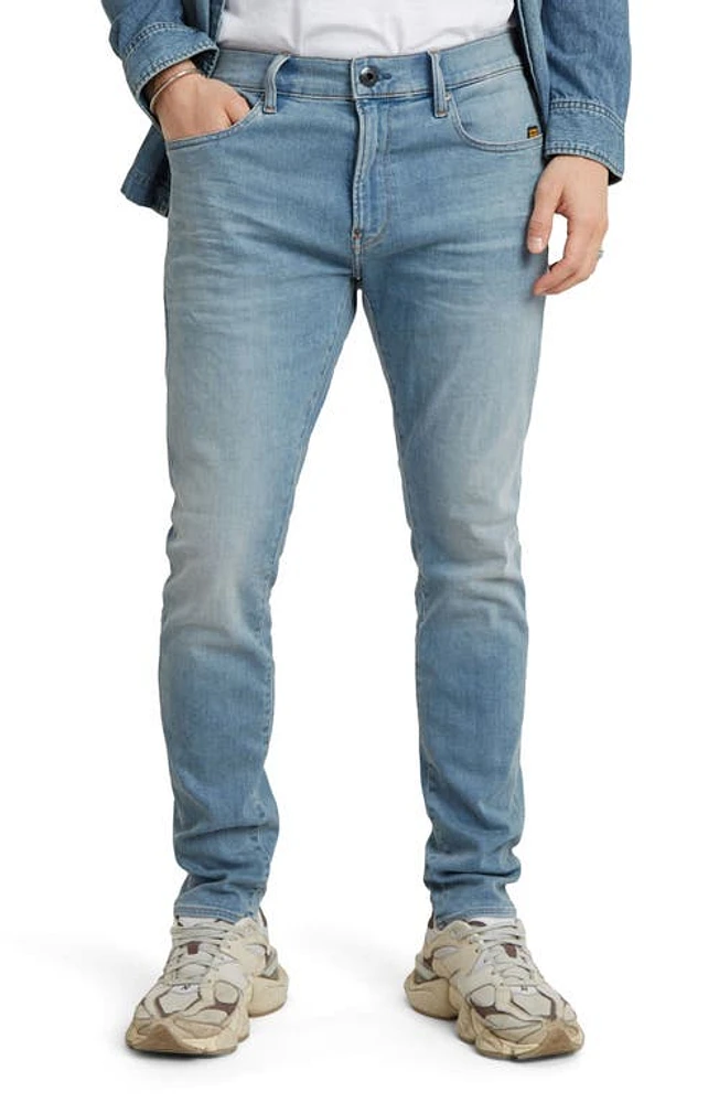 G-STAR Revend Skinny Jeans in Light Indigo Aged at Nordstrom, Size 34 X 36