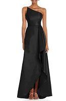 Alfred Sung One-Shoulder Satin Gown at Nordstrom,