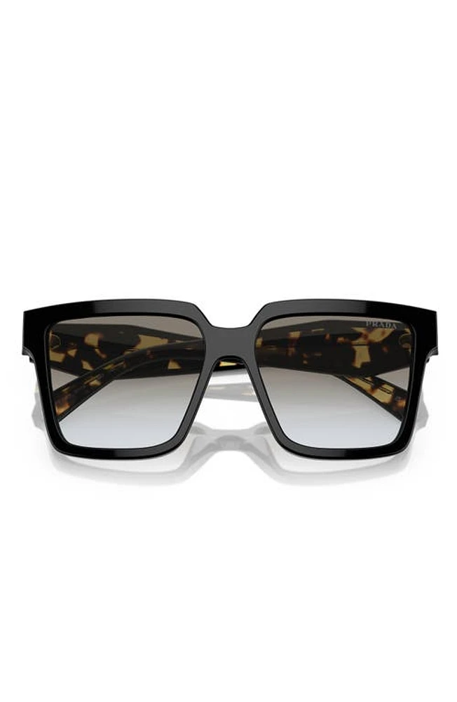 Prada 57mm Square Sunglasses in Black at Nordstrom