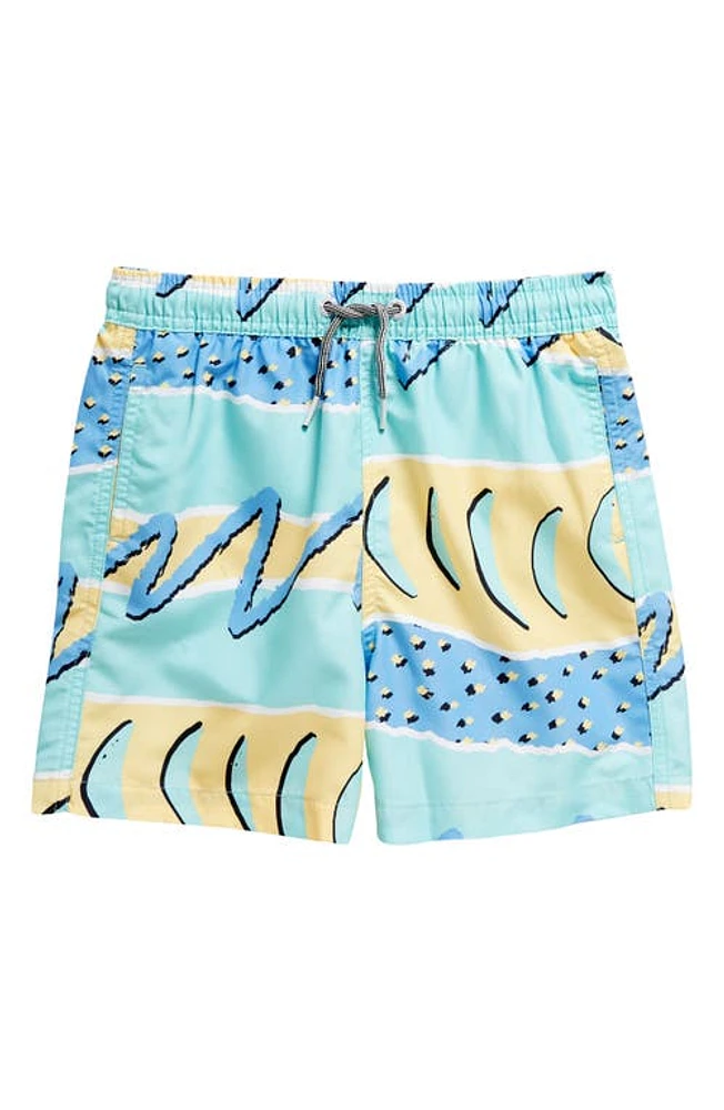 Boardies Kids' Fresh Prince Swim Trunks in Mint at Nordstrom, Size 13