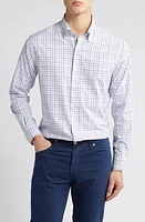 Peter Millar Crown Crafted Kimball Check Performance Button-Down Shirt Valencia at Nordstrom,