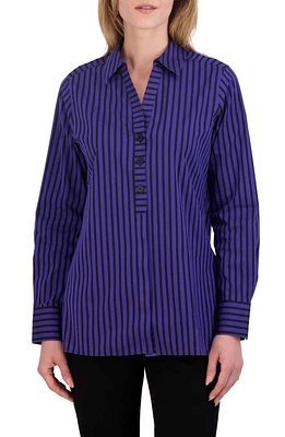 Foxcroft Pamela Stripe Blouse at Nordstrom,