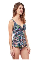 Profile By Gottex Flora V-neck Swimdress in Multi at Nordstrom, Size 6