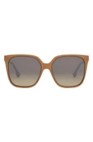 'Fendi Fine 59mm Geometric Sunglasses in Amber at Nordstrom