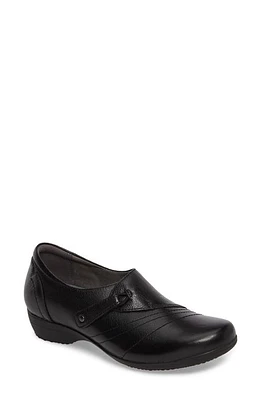 Dansko Franny Loafer Black Milled Nappa Leather at Nordstrom,