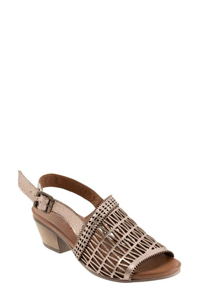 Bueno Lia Slingback Sandal Beige Metallic at Nordstrom,